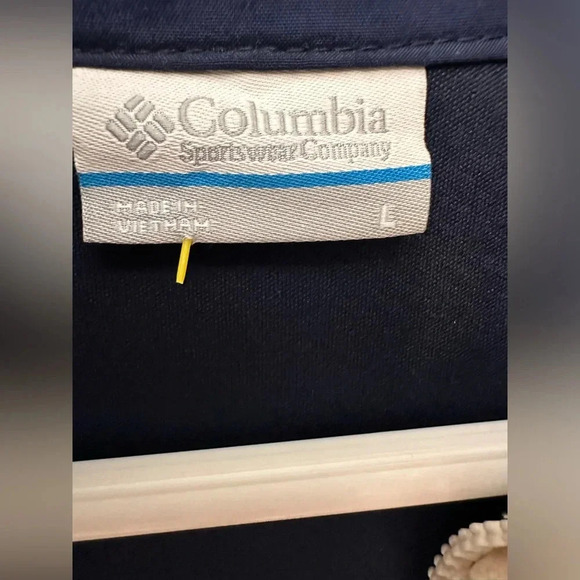 Columbia Fleece Womens Deep Pile Jacket Cream Blue Full Zip - Picture 6 of 7